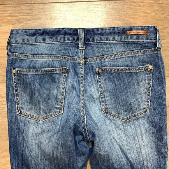 Pilcro and the Letterpress Skinny Leg Low Rise Medium Wash Blue Jeans Women's - Picture 6 of 8